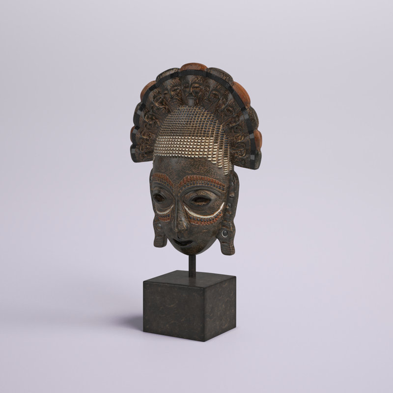 Sculpture africaine primitive éclectique Lehto