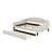Full Size Upholstered Tufted Daybed With Trundle