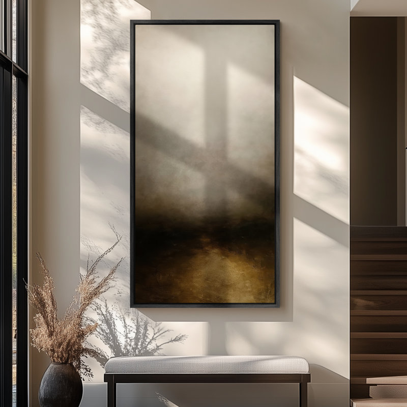 Très grand art mural rétro encadré pour art classique, H 60 po x l 30 po, Noir
