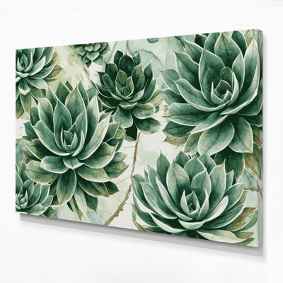Art mural sur toile Botanical Haworthia