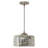 10"W Maunsell 1-Light Silver Painted Square Glass Pendant