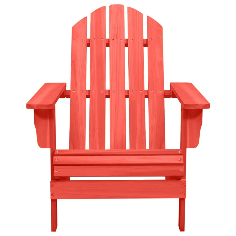 Tackett Outdoor Single Sun Lounger, Red