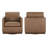 Bobbi Genuine Leather Chair(Set Of 2)-154767430