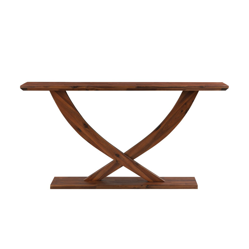 Catelynn 57'' Solid Wood Console Table, Chestnut