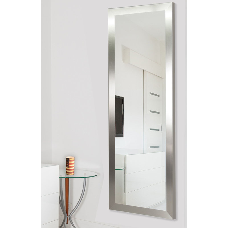 Solid Wood Flat Mirror, 66" H x 31" W