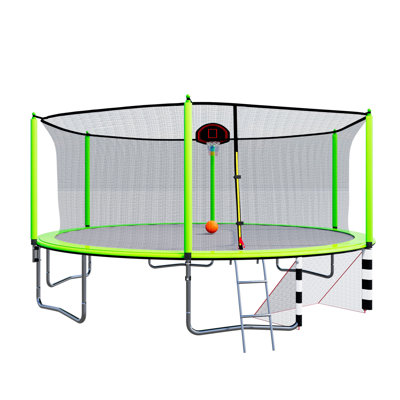 SKYBOUND Round Backyard Trampoline with Safety Enclosure