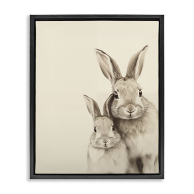 "Deux lapins", art mural sur toile, par Arlington Prints