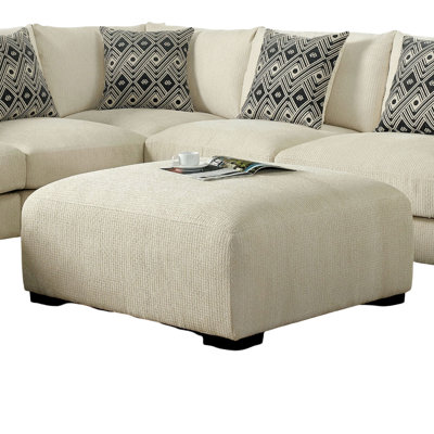 Chenille contemporaine beige tapissier avec couche de mousse à mémoire de forme et pieds fuselés en bois massif, l 42 po de profondeur, 21 po de hauteur, facile à installer avec style en tissu, couche supérieure, taille, hauteur, modulaire