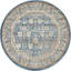 Tapis bleu à motif floral Linz-40279937