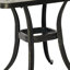 Table d'appoint extérieure carrée en aluminium coulé 21 po avec plateau creux tissé