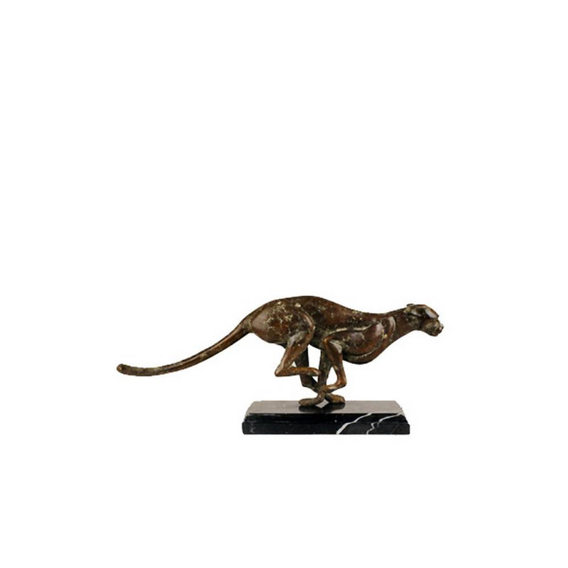 Sculpture bronze guépard