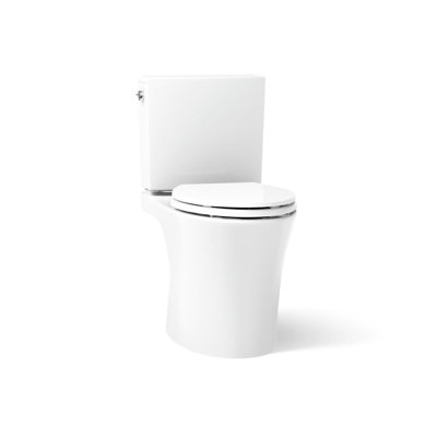 Toilette allongée deux pièces Veil avec siphon à jupe 1,28 GPF