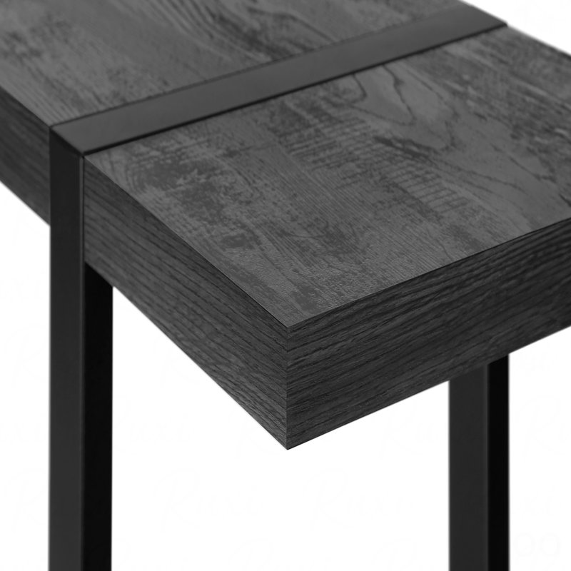 Table d'appoint, console, vestibule, étroit, canapé, salon, chambre à coucher, Noir