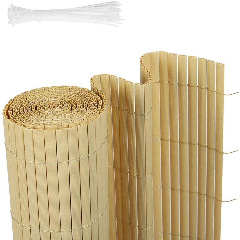 Plastic Garden Fence Asbed, 100cm H x 300cm W, Natural