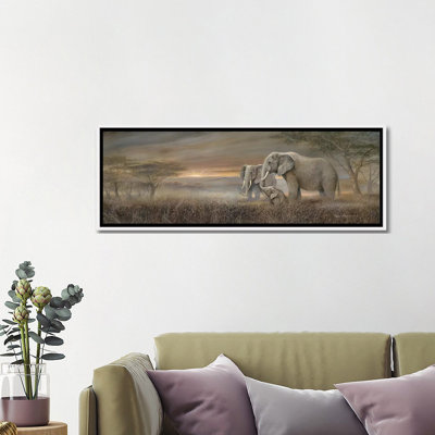 Gentle Giants by Ruane Manning - Panoramic Painting Print