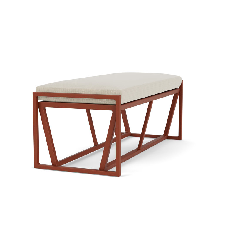 Summit Outdoor Dining Bench, Peacock, Beach Natural