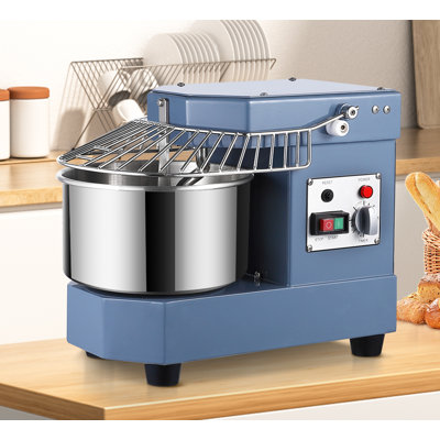 Commercial Dough Mixer, 8qt Capacity Dual Rotating Dough Kneading Machine With Stainless Steel Bowl