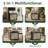35 Gallon Black Decorative Print Resin Deck Box with Decorative Printed Panels