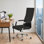 Fauteuil de conférence en cuir synthétique à haut dossier