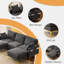 100'' Grey Chenille U-Shaped Square Couch With 2 Ottoman And Side Storage-1960573278