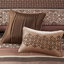 Édredon 7 pièces rouge très grand, avec détails géométriques, lavable à la machine, édredon, taies décoratives, coussins décoratifs, jupe de lit rouge, hypnotisant, rembourrage,