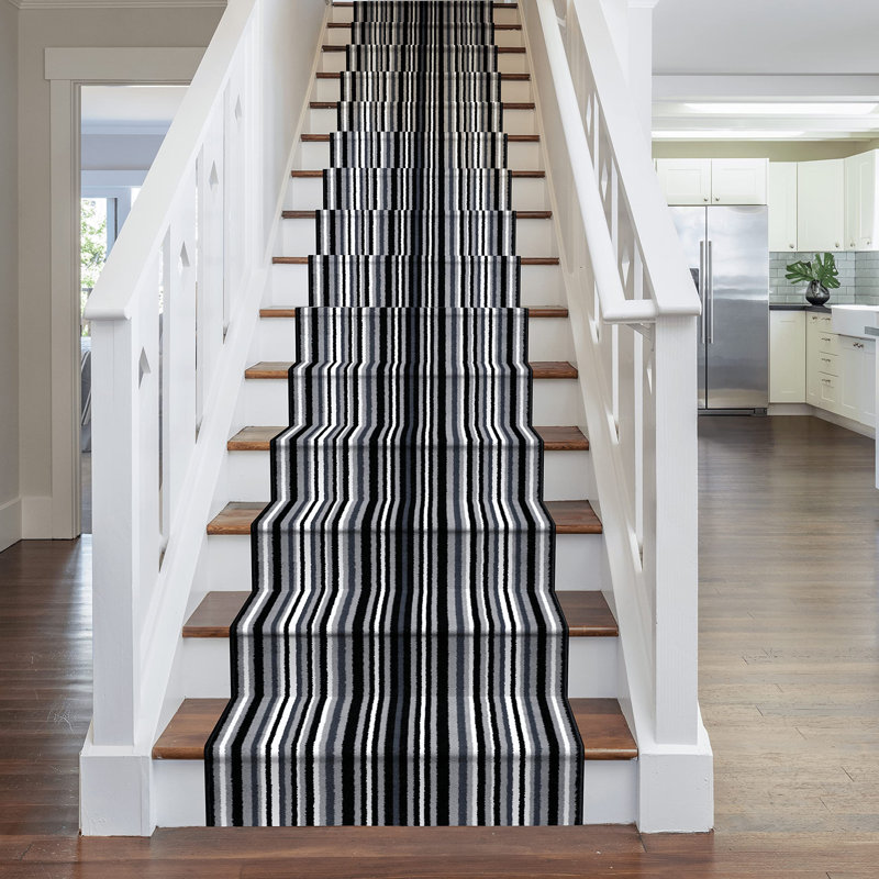 Stair Runner Abram Striped Indoor Area Rug, Runner 810cm x 60cm