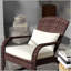 Chaise berçante d'extérieur en osier Adirondack Outsunny-1806304149