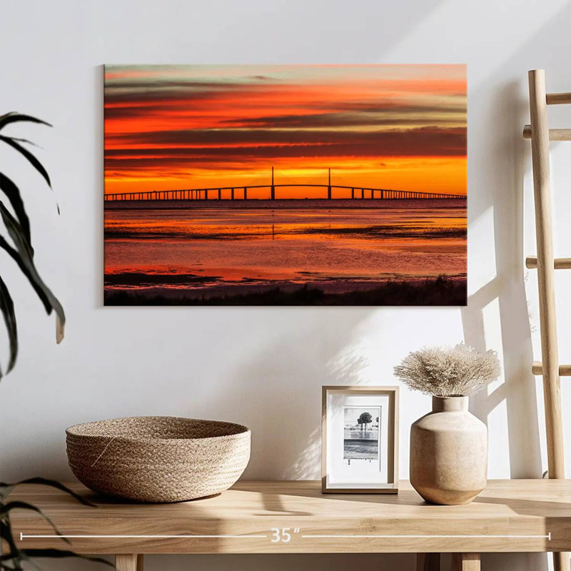 Lilie Sunshine Skyway Bridge Sunrise, H 16 po x l 24 po