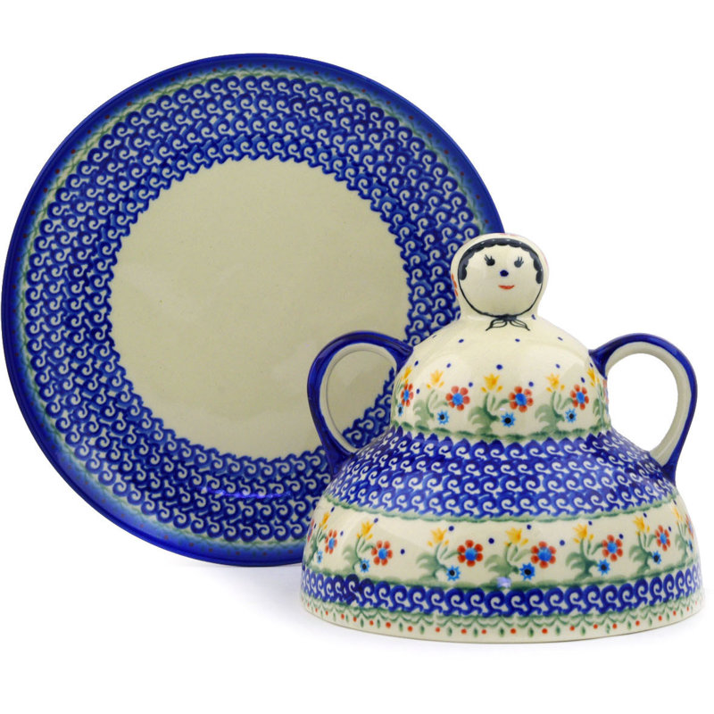 Spring Flowers Stoneware Condiment Server