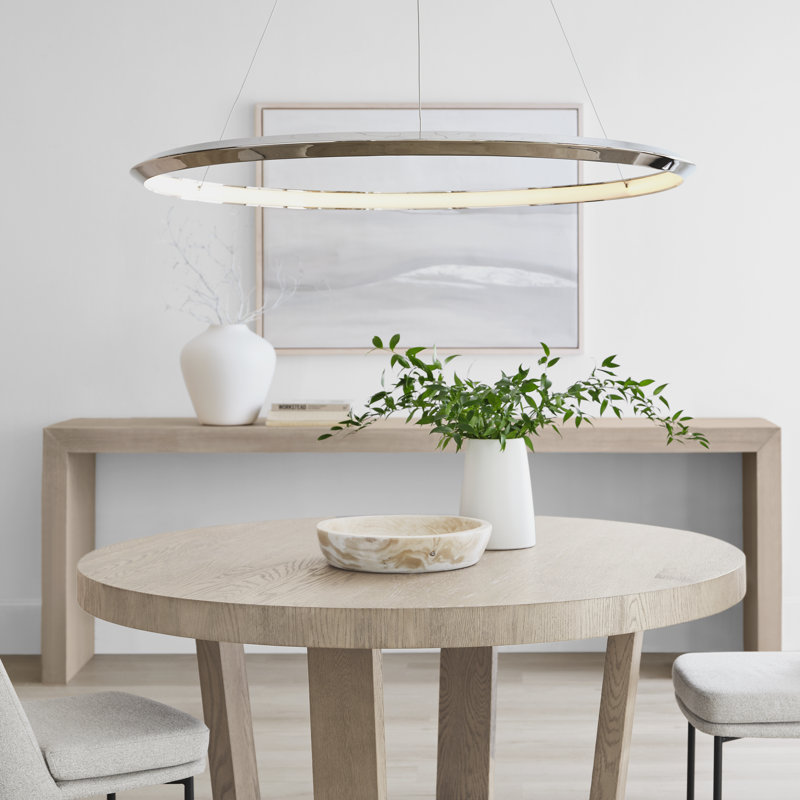 Peter Bristol Encircle 48" Ring Chandelier, Polished Nickel