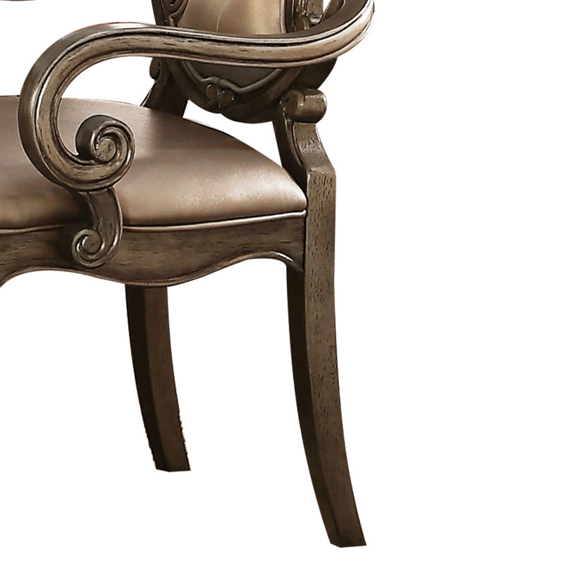 Chaise avec accoudoirs touffetée Vintage (ensemble de 2)