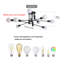 Cashon 8 -Light 81cm Semi Flush Mount-1901650364