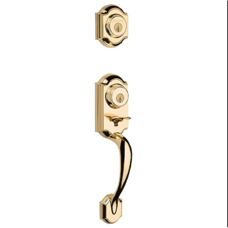 Satin Nickel Single Cylinder Handleset with Juno Knob