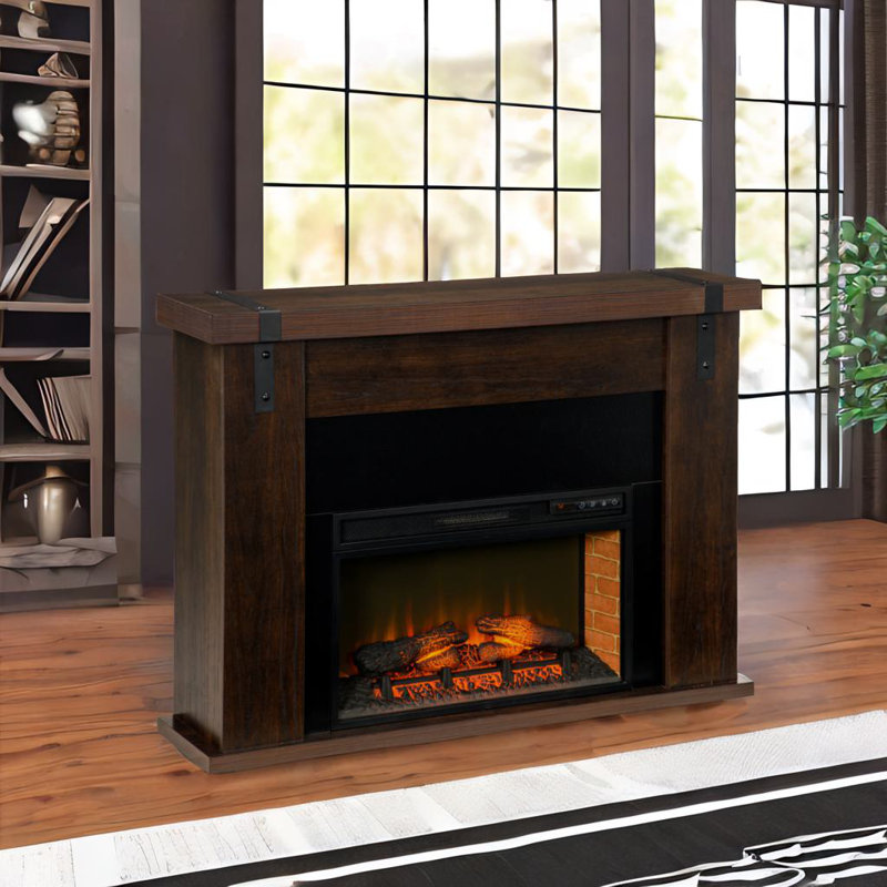 Foyer électrique 35 "avec manteau de cheminée