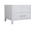 Meuble-lavabo simple 42 po avec plateau en marbre Hines-275849435