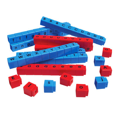 Cubes unifix letter