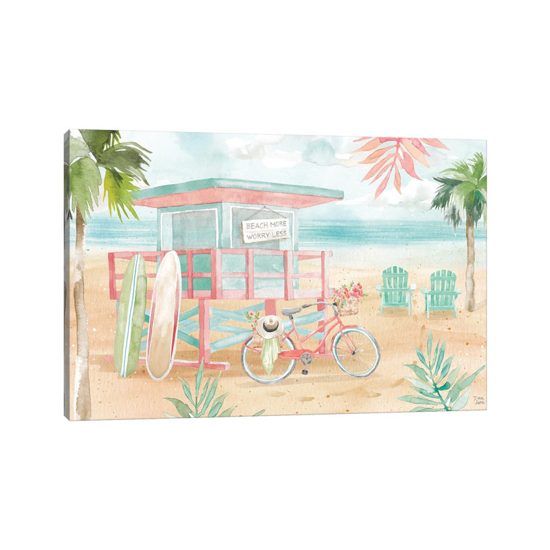 Surfs Up I by Dina June - Wrapped Canvas Painting, 30.48 cm H x 45.72 cm W