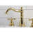 Kingston Brass American Classic Two-Handle 3-Hole Deck Mount Widespread Bathroom Faucet with Pop-Up Drain-40580521