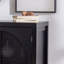 Armoire décorative noire avec portes, armoires buffet avec rangement, tablette réglable, armoire de rangement étroite Credenzas de 29 pouces pour le salon, l'entrée et la cuisine