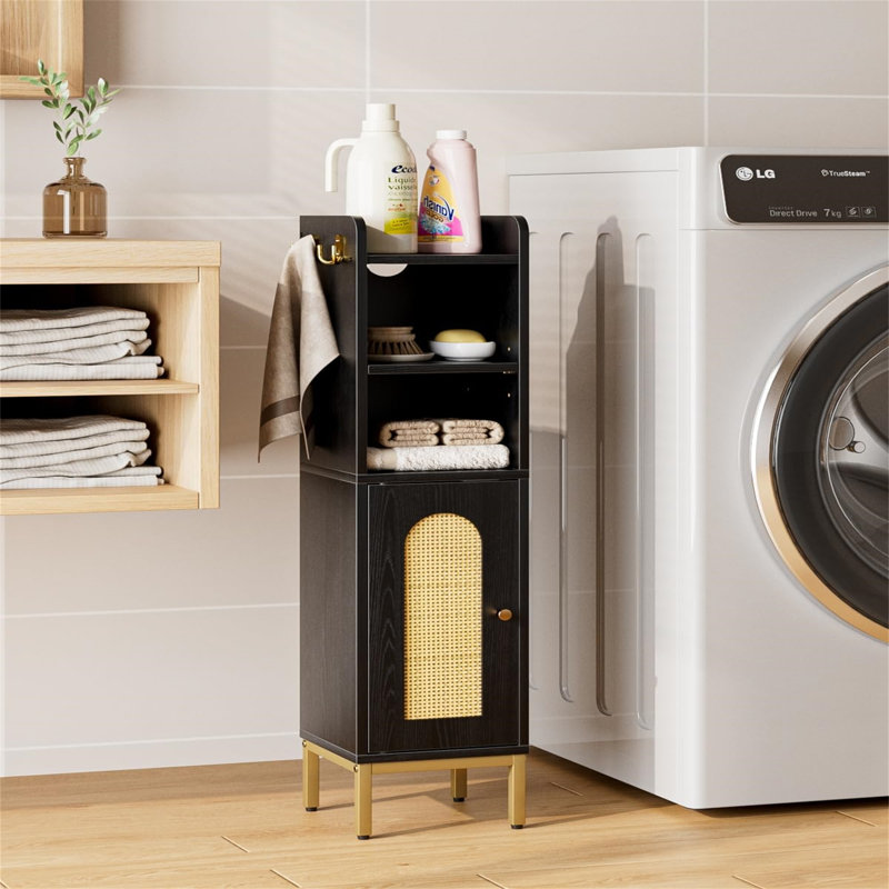 Linen Cabinet, Black