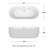 Juliette 71'' x 31.5'' Soaking Acrylic Bathtub-23113247