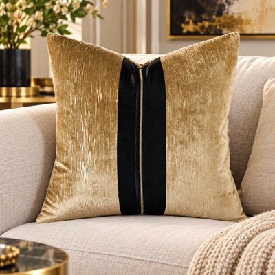 Housse de coussin en velours
