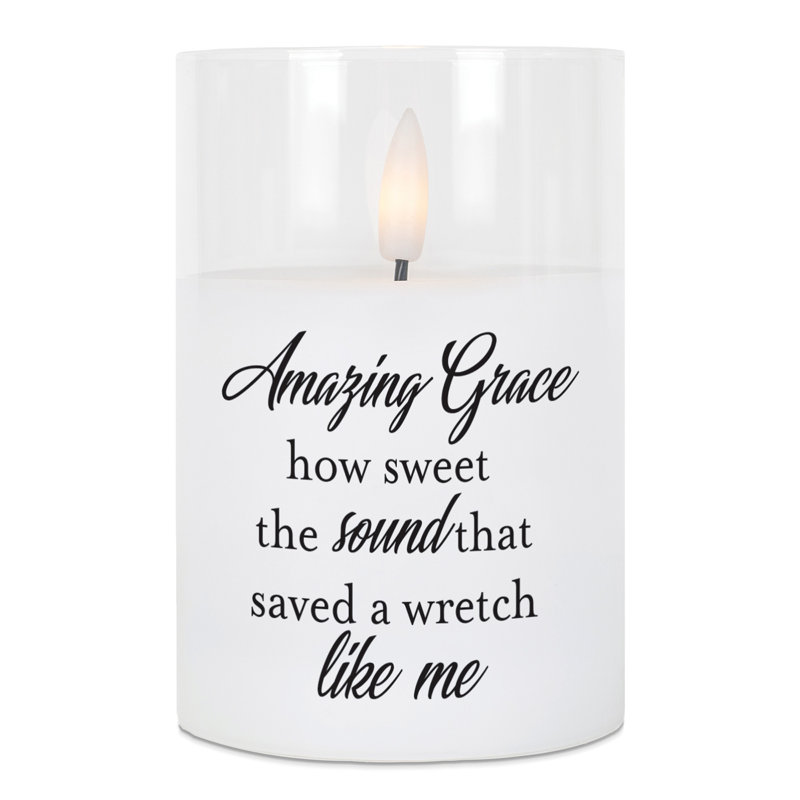 Bougie DEL «Amazing Grace How Sweet»