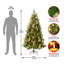 The Holiday Aisle® Charleston Pine Slim Tree with Clear Lights-909828858
