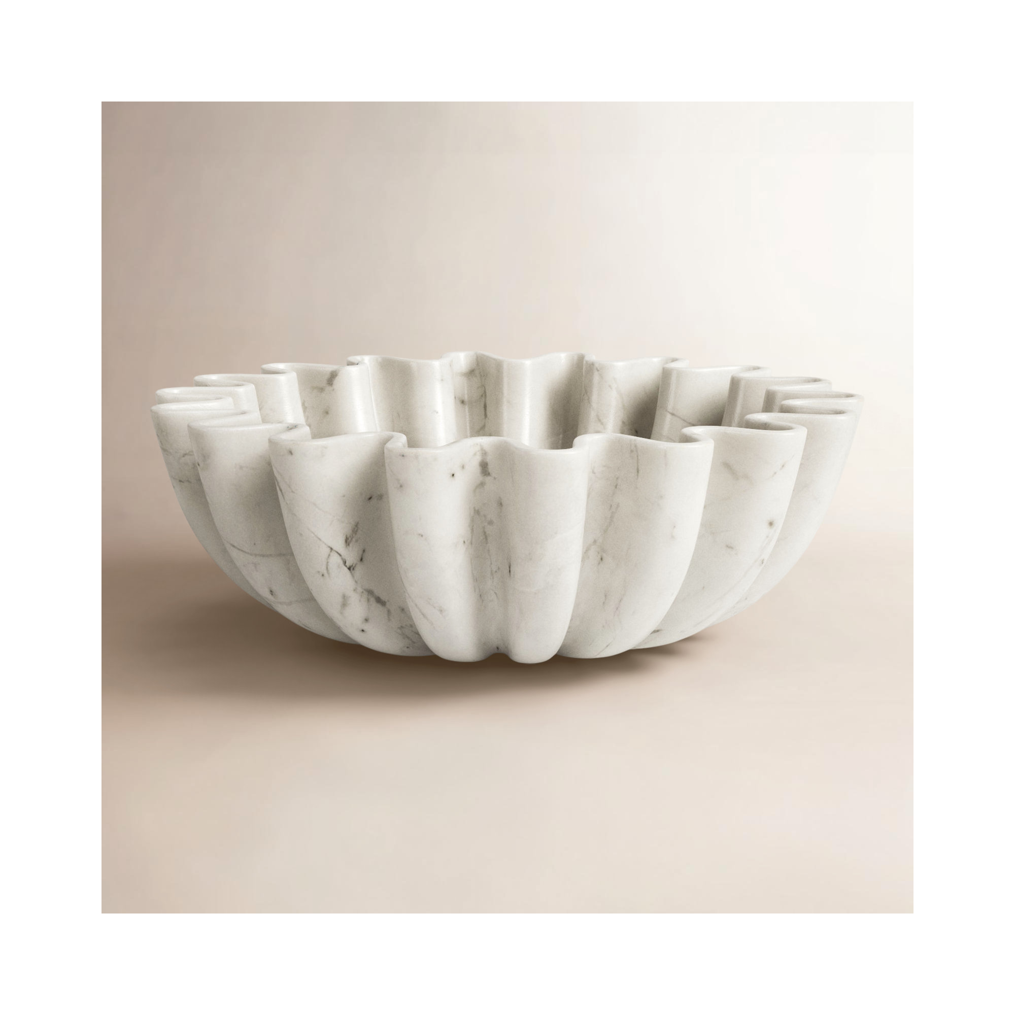 Tahani 12" W Marble Abstract Decorative Bowl 