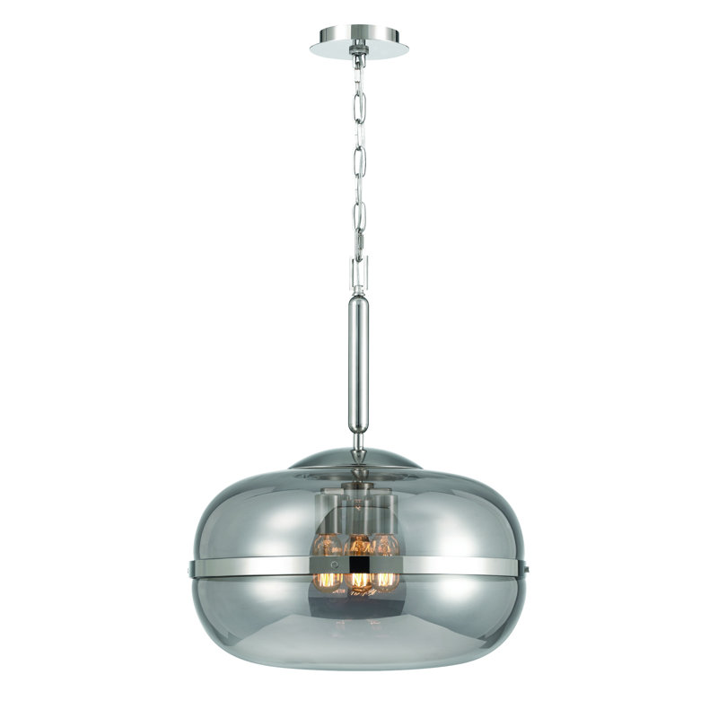 Nottingham Pendant In Nickel, 24"