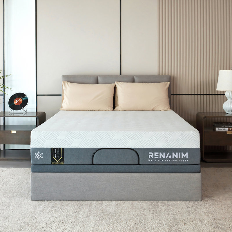Matelas en mousse viscoélastique gélifiée rafraîchissant Renanim, California King, 12
