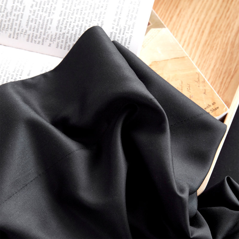 Snorze Cloud Snorze Coma Inducer Silky Rayon Sheet Set, Queen, Black