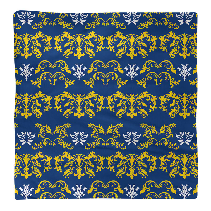 Serviette de football LA, l 10 po x L 10 po, Or / bleu royal / blanc, polyester