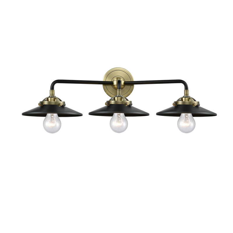 Clintonpark 2 - Light Dimmable Vanity Light, Black Antique Brass, Matte Black, LED 